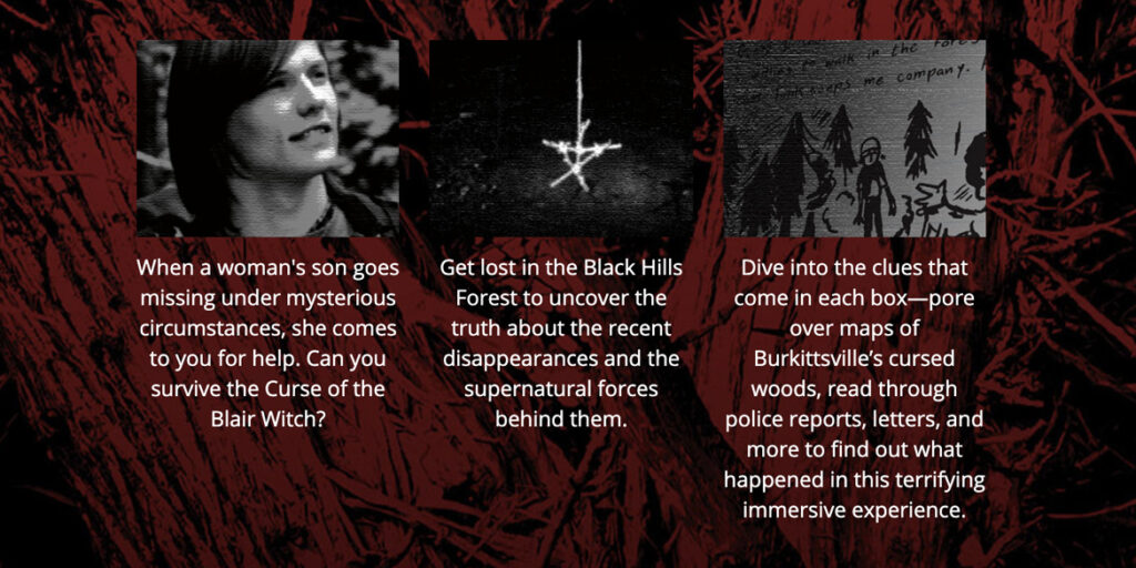 Hunt A Killer Blair Witch Spin Off Game Ask Can You Survive The Woods Downright Creepy